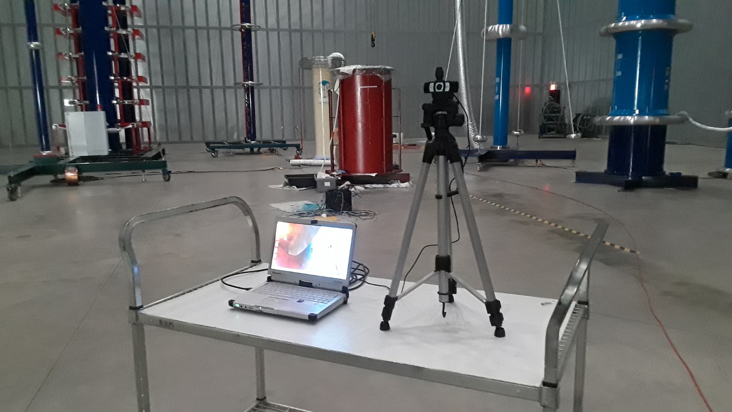 HD Camera Setup in RHM Intl High Voltage Lab